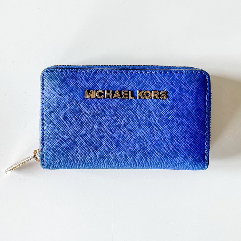 Michael Kors Royal Blue Mini Wallet